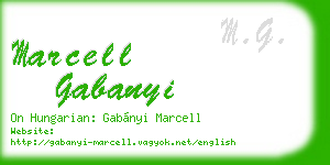 marcell gabanyi business card