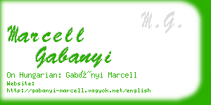 marcell gabanyi business card